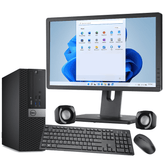 Dell HP Corei5 6th gen SFF Computer 24" Monitor 16GB Ram 500GB SSD WiFi Free Delivery - Digital IT Store